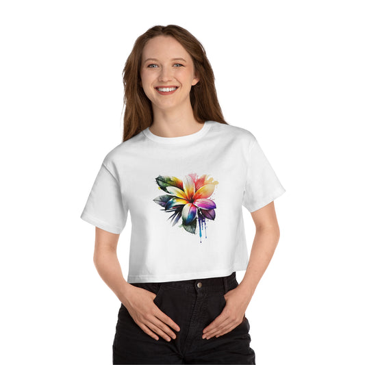 ChampionTropical Flower Women's Heritage Cropped T-Shirt