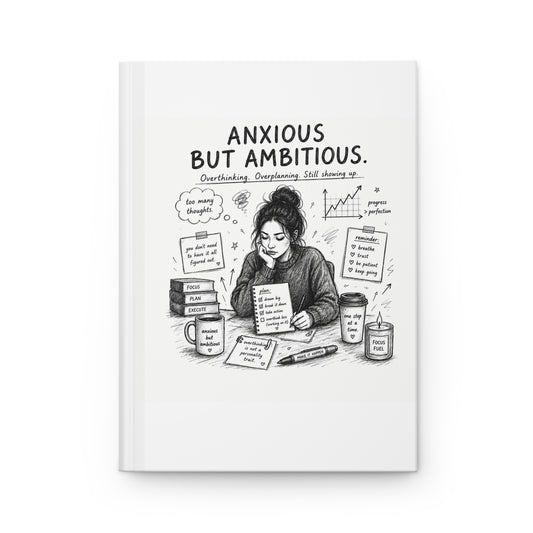 Anxious But Ambitious Journal – Still Showing Up Notebook