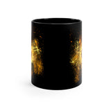 Sunflower Ink Splash 11oz Black Mug Sunflower Ink Splash 11oz Black Mug