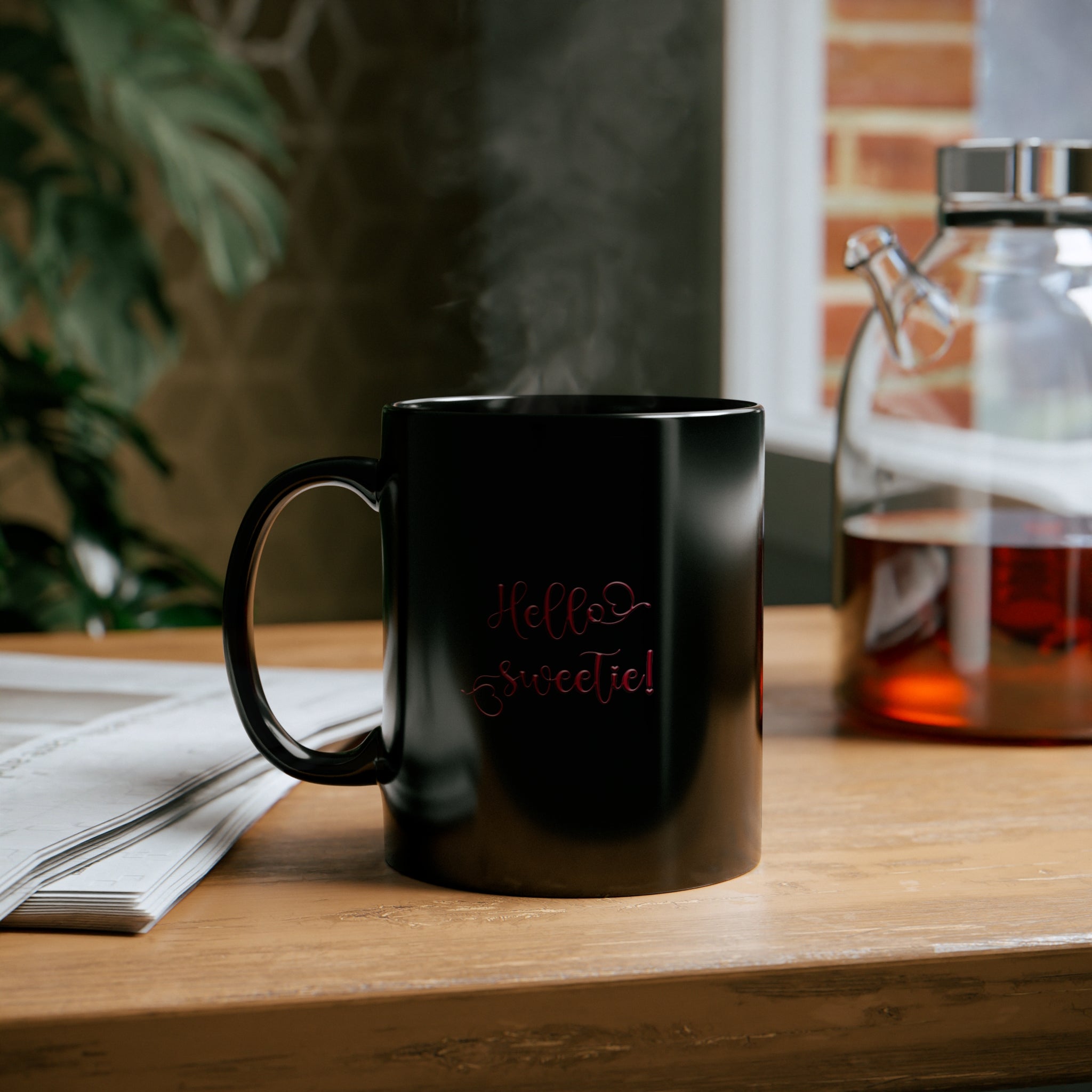 Hello sweetie 11oz Black Mug Hello sweetie 11oz Black Mug