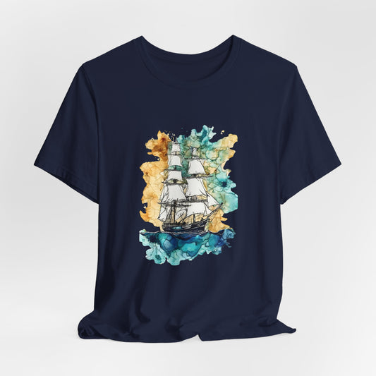 Unique graphic Sea Ship Tee Unisex