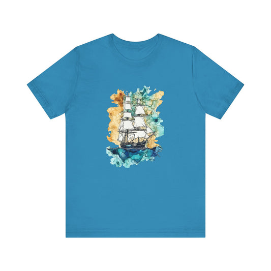 Unique graphic Sea Ship Tee Unisex
