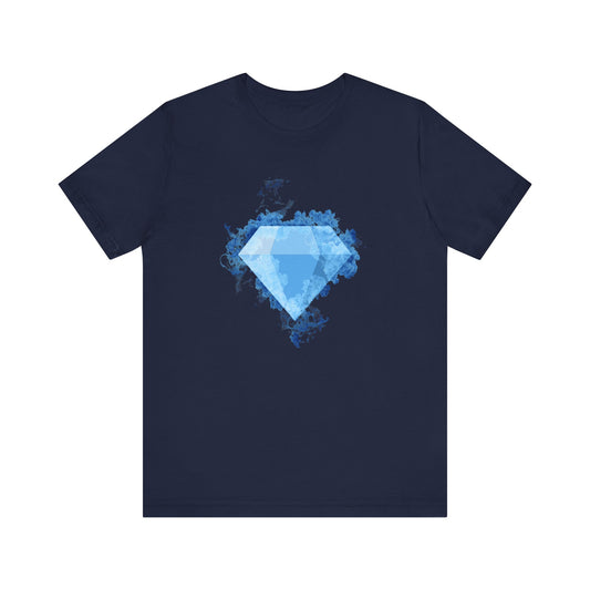 Blue Diamond T-Shirt - Modern Gemstone Graphic Tee