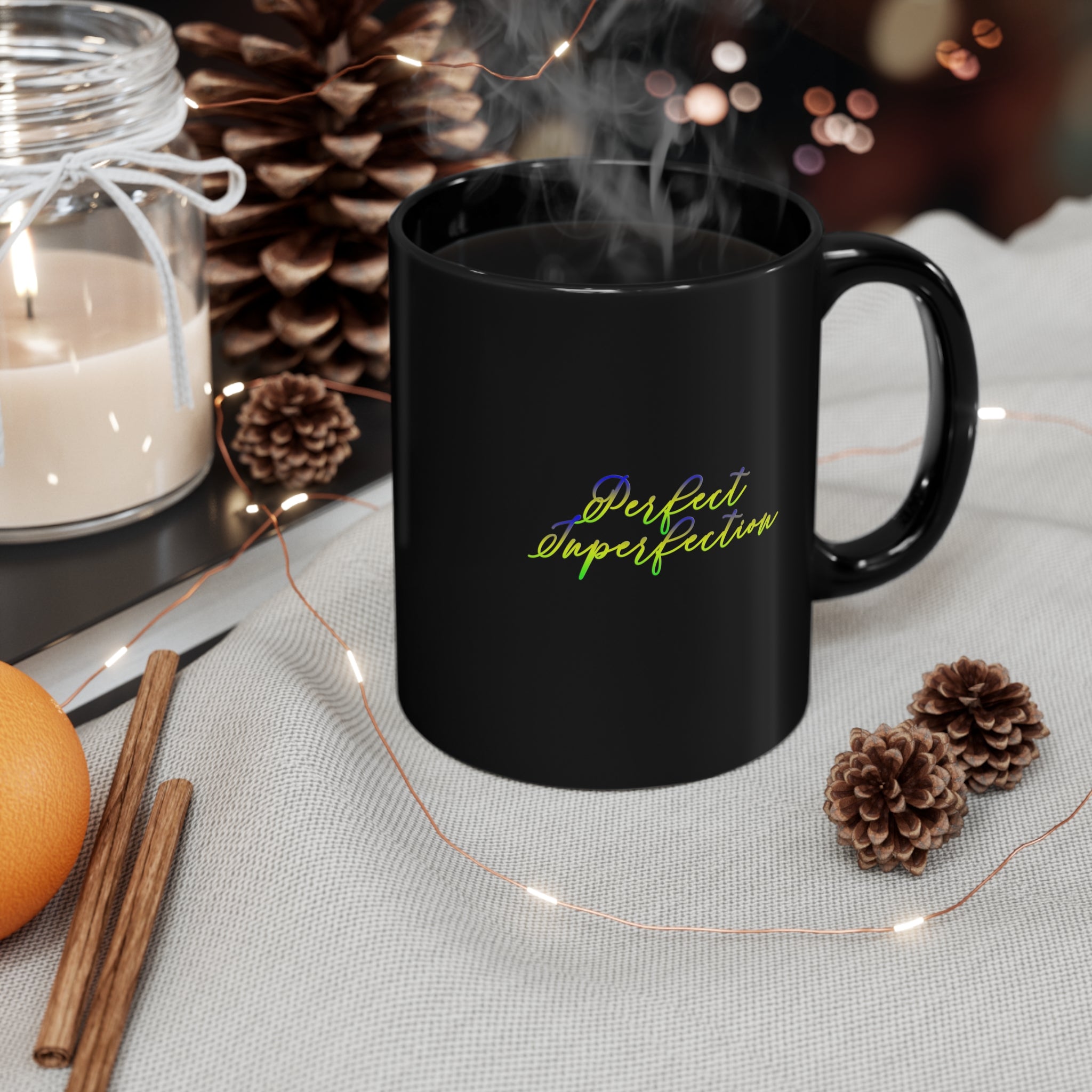 Perfect Imperfection 11oz Black Mug Perfect Imperfection 11oz Black Mug