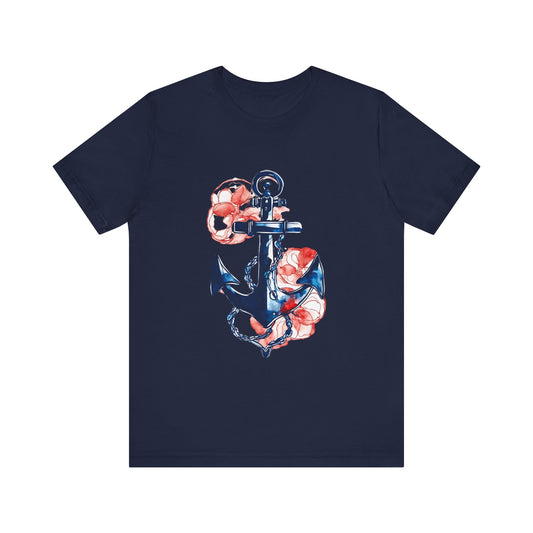 Navy Anchor Tee Unisex