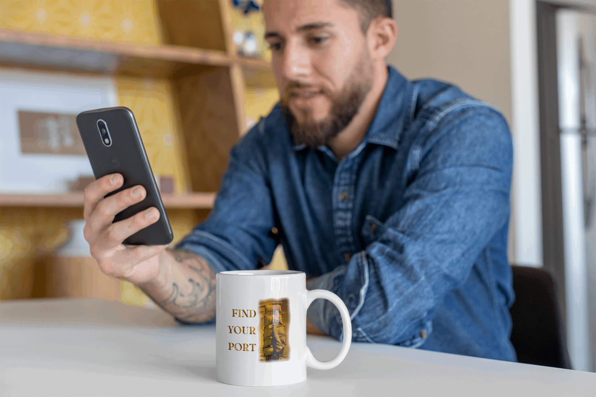 Find Your Port Ceramic Mug 11oz Barty life Find Your Port Ceramic Mug 11oz Barty life