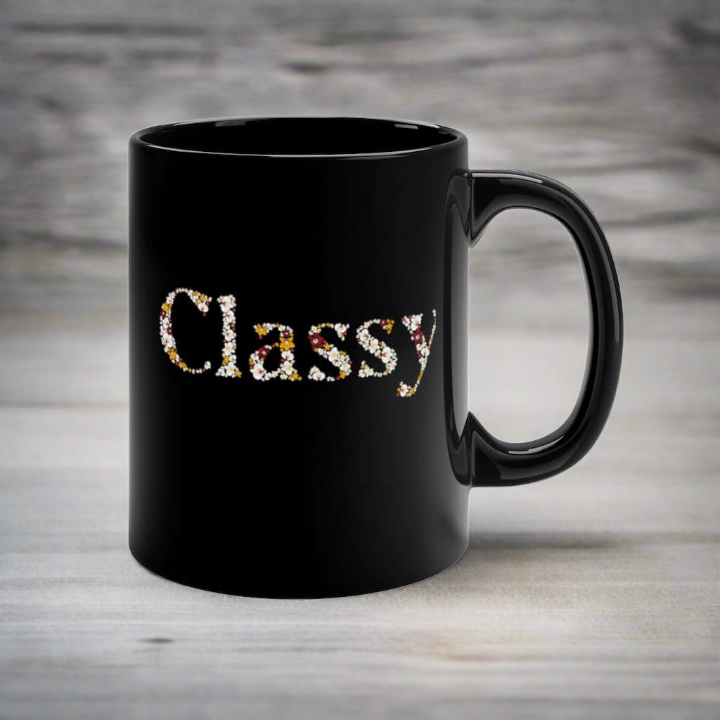 Sophisticated Office Mug: Floral Charm Sophisticated Office Mug: Floral Charm