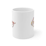 Enjoy (flower design) Ceramic Mug 11oz Barty life Enjoy (flower design) Ceramic Mug 11oz Barty life