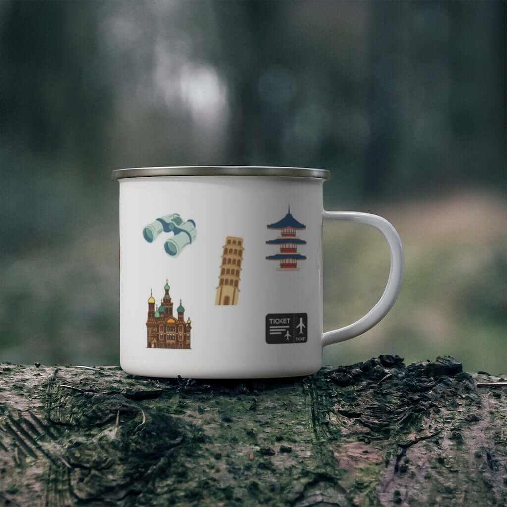 Travel-Inspired Enamel Camping Mug Barty life Travel-Inspired Enamel Camping Mug Barty life