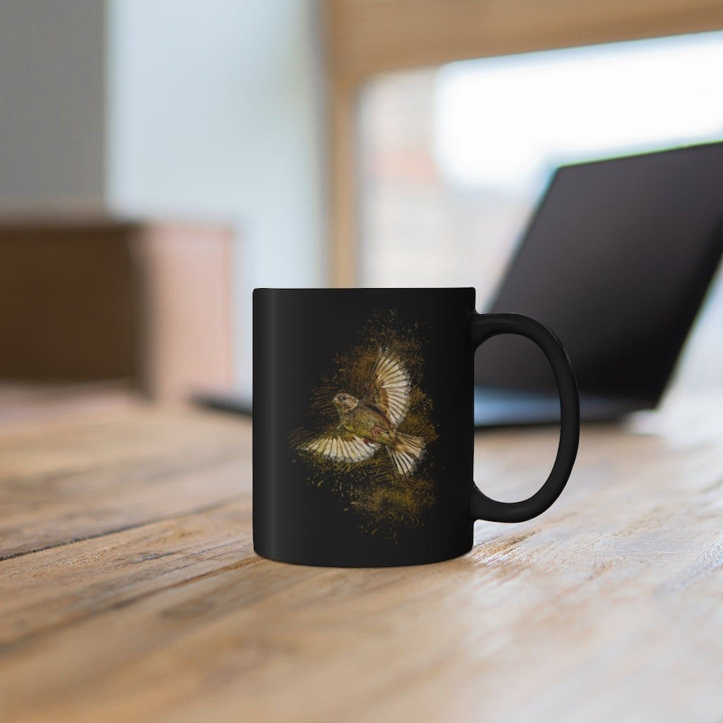 Little Bird 11oz Black Mug Barty life Little Bird 11oz Black Mug Barty life