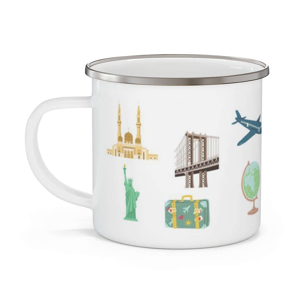Travel-Inspired Enamel Camping Mug Barty life Travel-Inspired Enamel Camping Mug Barty life