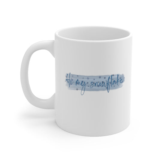 Hi My Snowflake Ceramic Mug 11oz Barty life