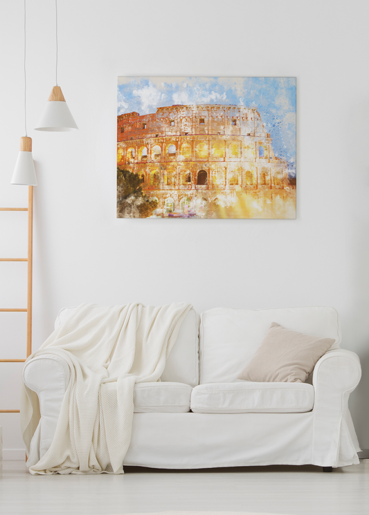 Rome Watercolor Art Barty life