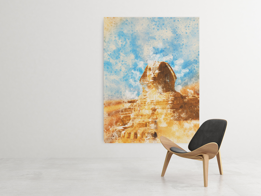 Sphinx Watercolor Art Barty life