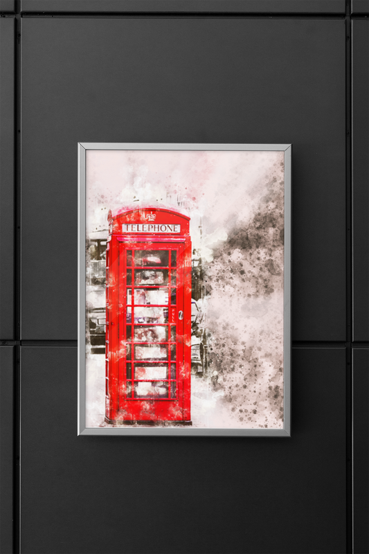 Telephone Watercolor Art Barty life