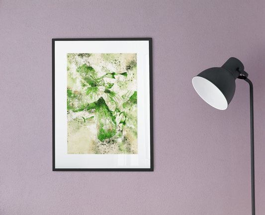 Tropical Leaf 5 Watercolor Wall Art Barty life