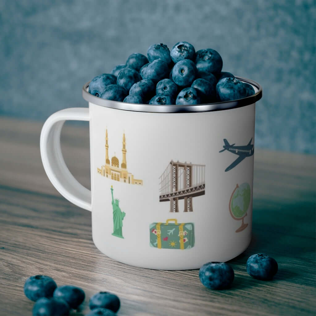 Travel-Inspired Enamel Camping Mug Barty life Travel-Inspired Enamel Camping Mug Barty life