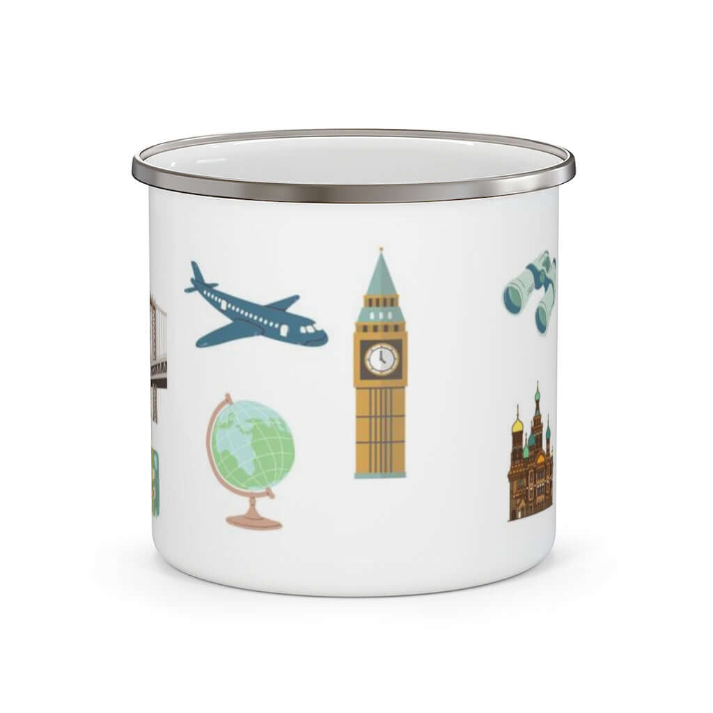 Travel-Inspired Enamel Camping Mug Barty life Travel-Inspired Enamel Camping Mug Barty life