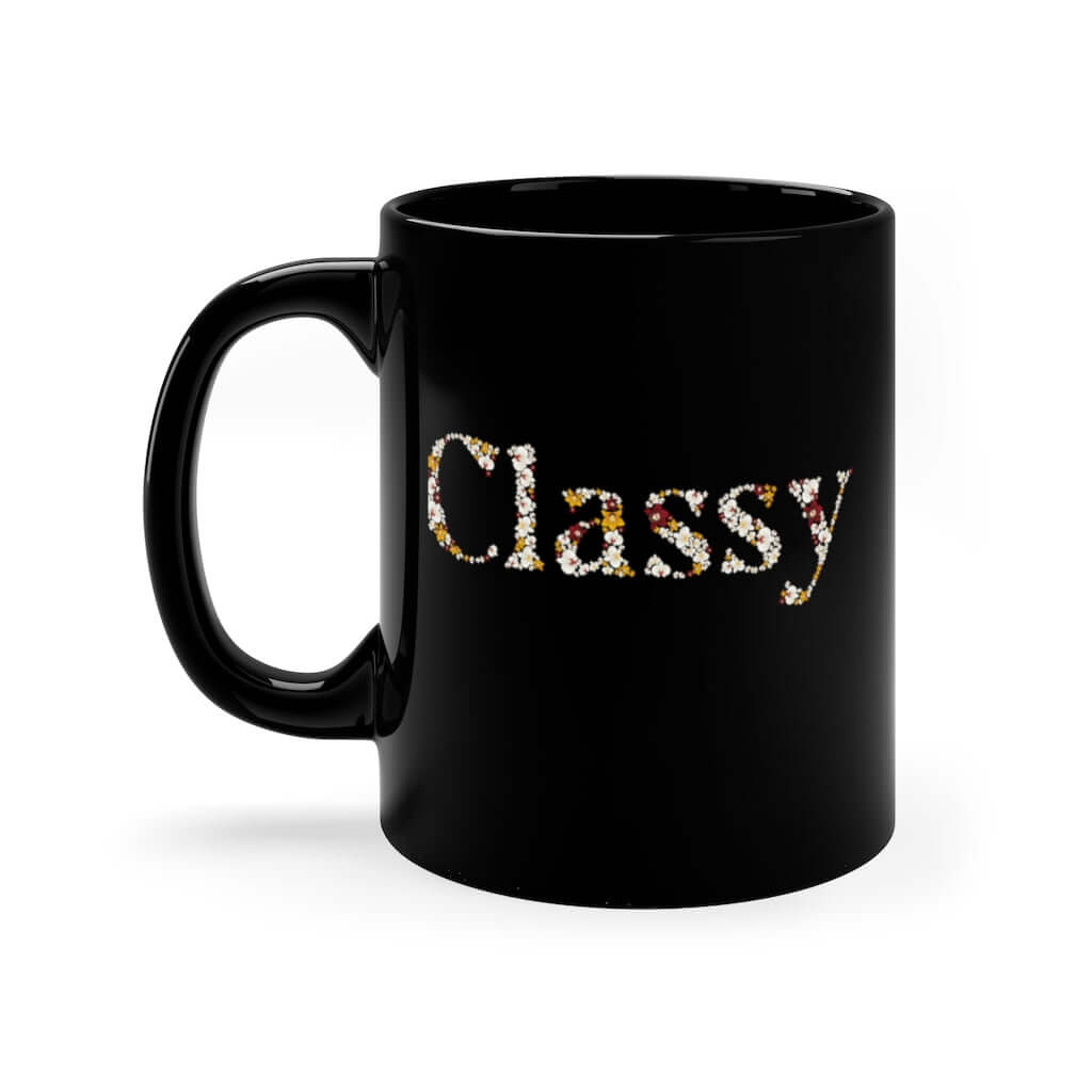 Classy 11oz Black Mug Barty life Classy 11oz Black Mug Barty life