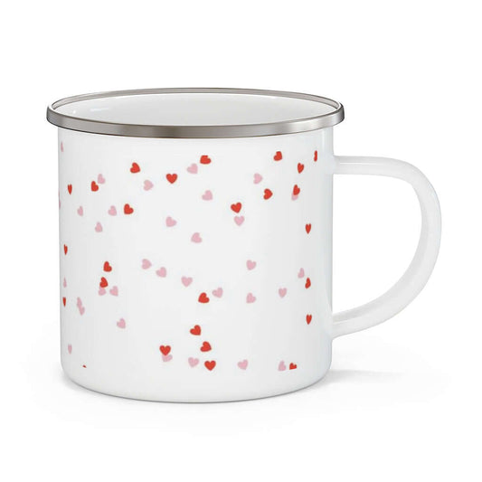 Little Hearts Enamel Camping Mug Barty life