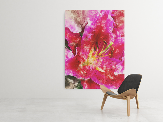 Lily Watercolor Art Barty life