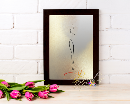 Women one line wall art Barty life