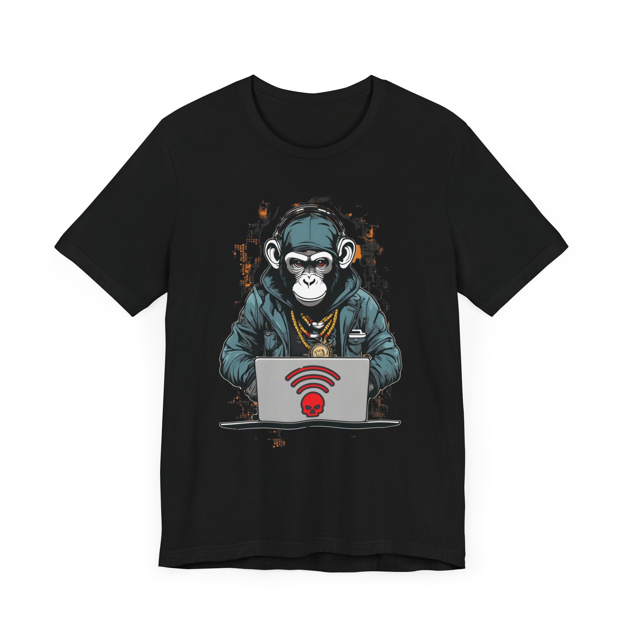 Monkey Hacker T-Shirt - Cool and Edgy Graphic Tee Unisex