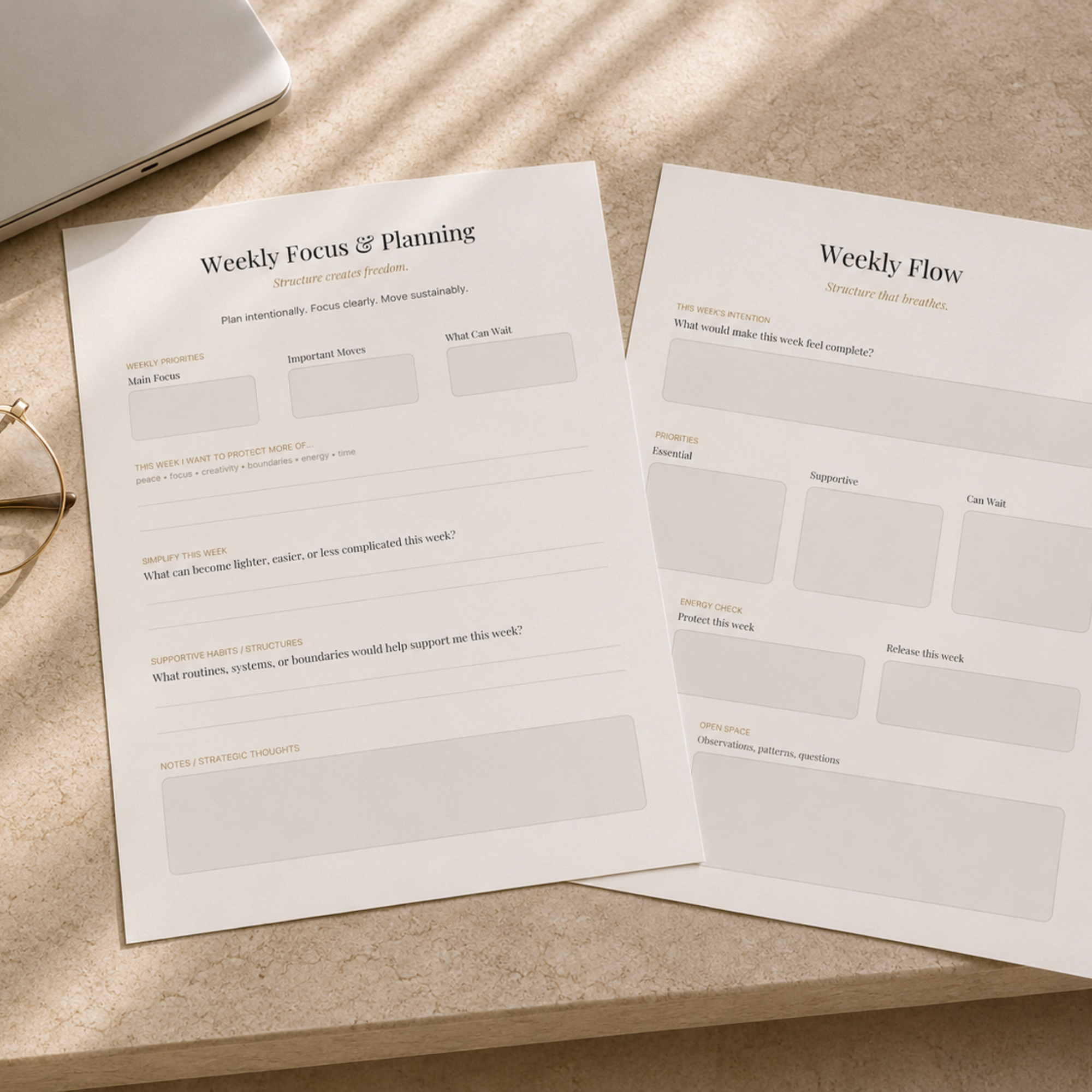 The Calm CEO Planner | Printable & Digital Business Planner for Female Entrepreneurs, Clarity & Sustainable Growth