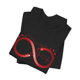 T-Shirt with Infinity Symbol and Hearts Forever and Always Design