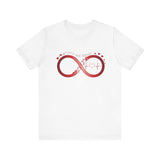 T-Shirt with Infinity Symbol and Hearts Forever and Always Design