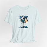 Artistic World Map Wine Glass T-Shirt - Unique Graphic Tee Unisex