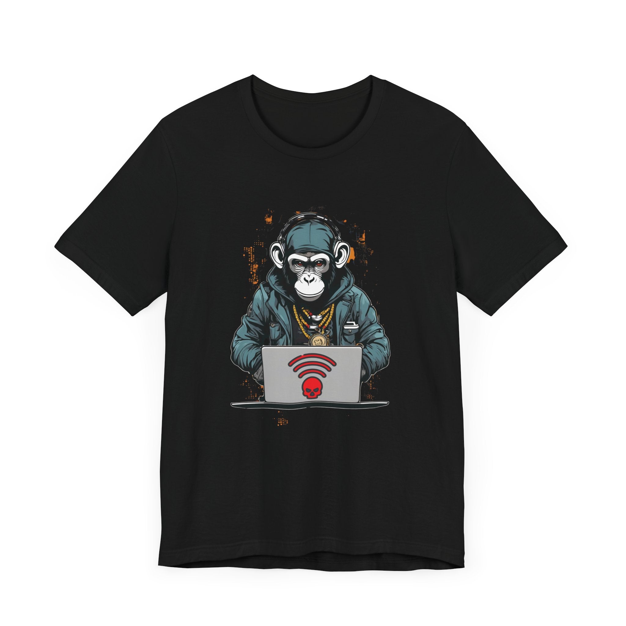 Monkey Hacker T-Shirt - Cool and Edgy Graphic Tee Unisex