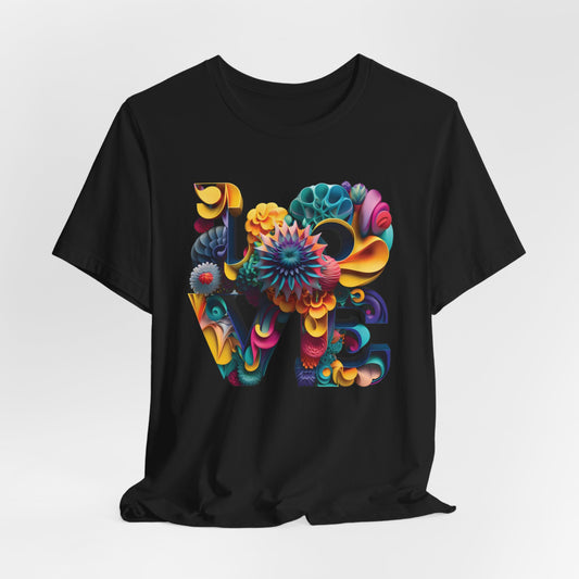 Love T-Shirt - Artistic and Colorful Graphic Tee