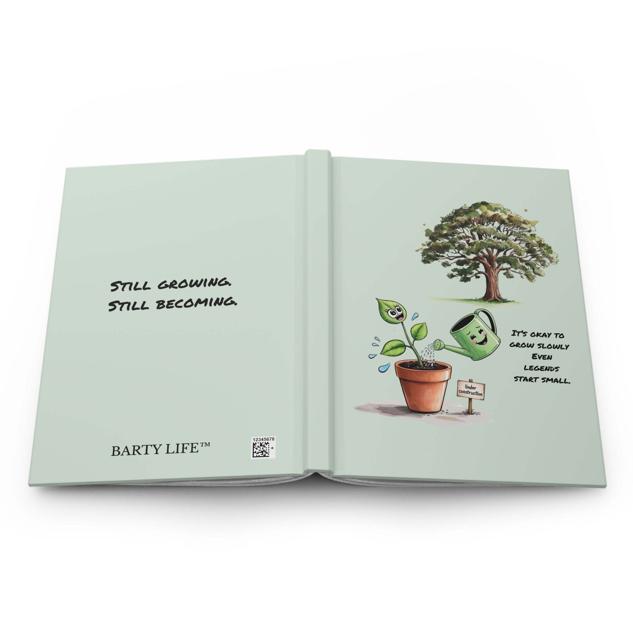 It’s Okay to Grow Slowly Journal — Motivational Growth Notebook
