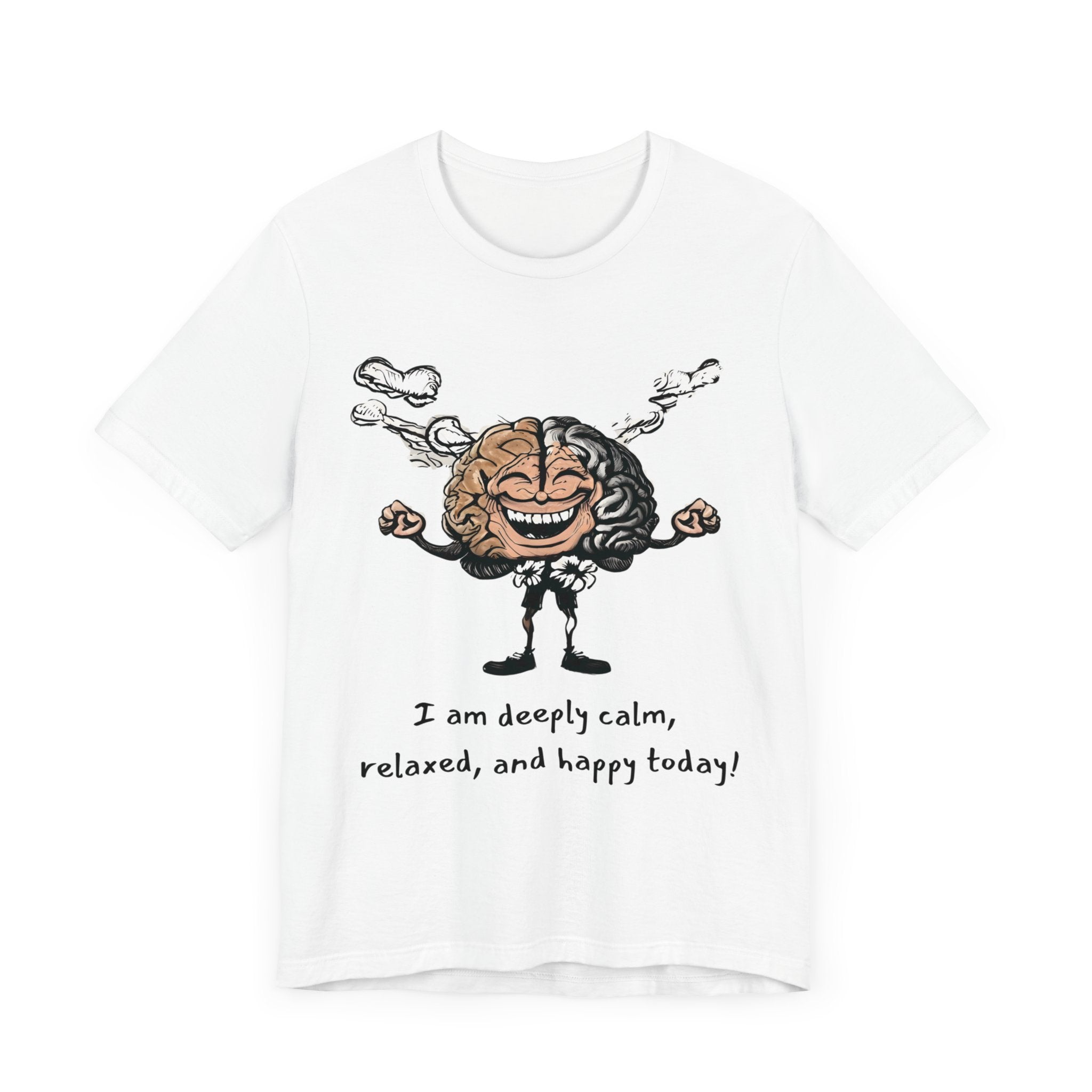 Funny Brain Graphic Tee | Sarcastic Split Personality Design