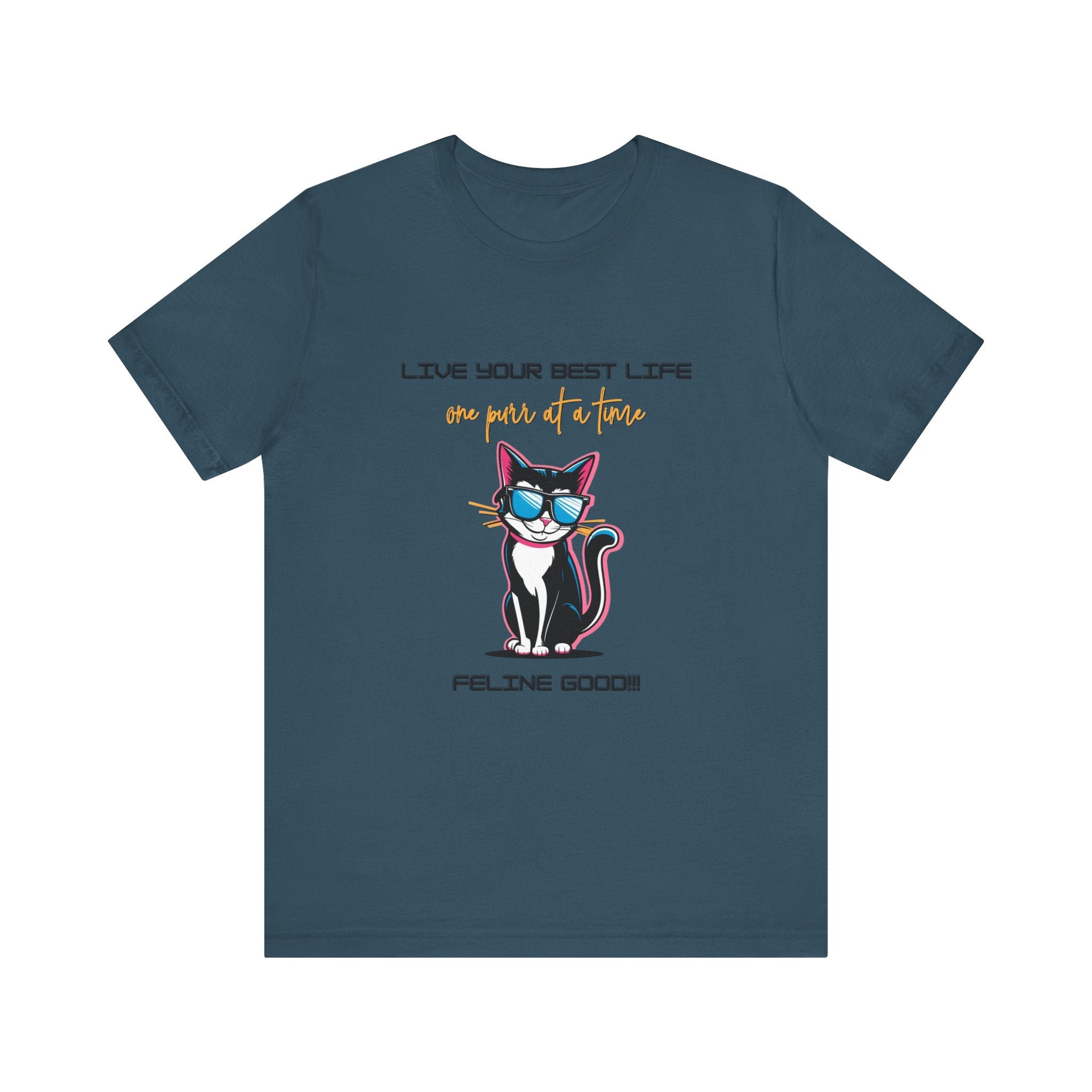 Cat Tee Live Your Best Life Graphic Shirt