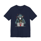 Monkey Hacker T-Shirt - Cool and Edgy Graphic Tee Unisex