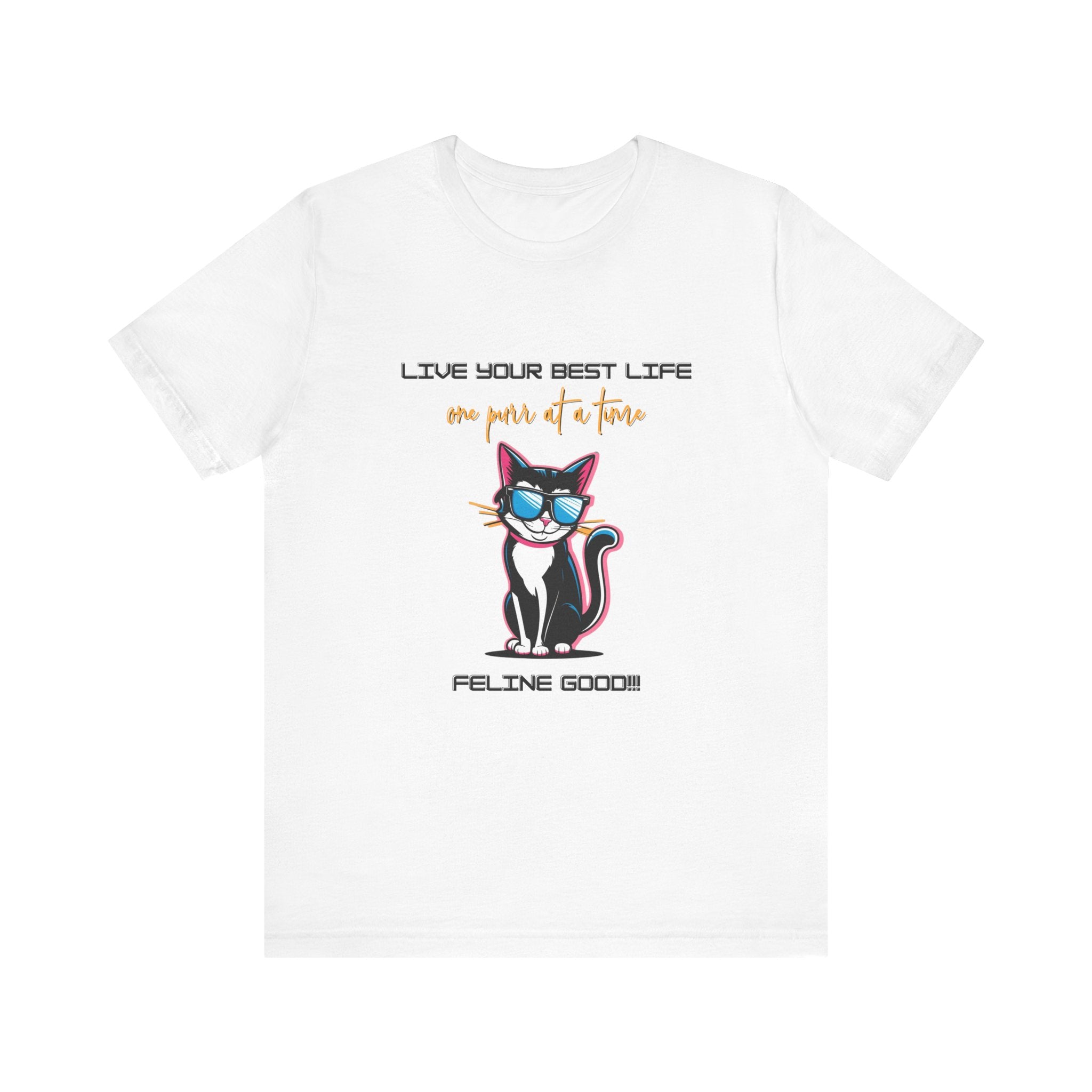 Cat Tee Live Your Best Life Graphic Shirt