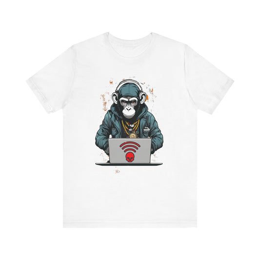 Monkey Hacker T-Shirt - Cool and Edgy Graphic Tee Unisex