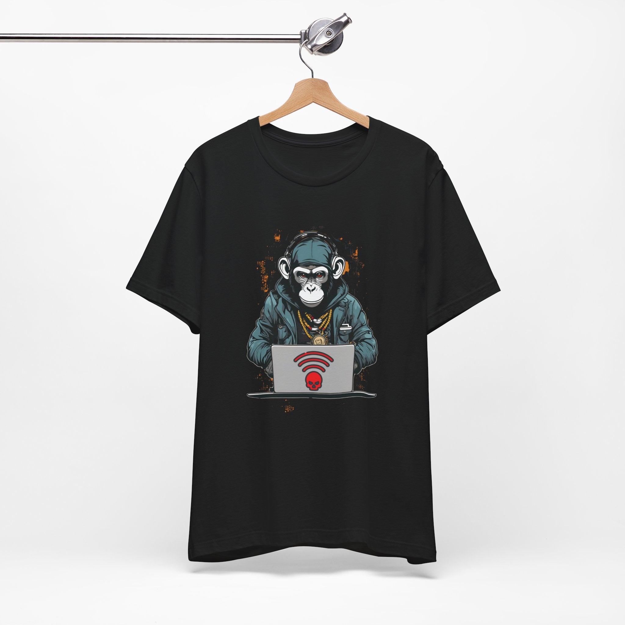 Monkey Hacker T-Shirt - Cool and Edgy Graphic Tee Unisex