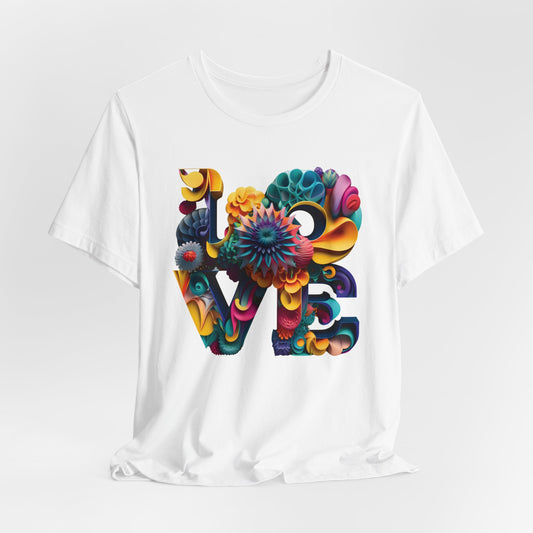 Love T-Shirt - Artistic and Colorful Graphic Tee