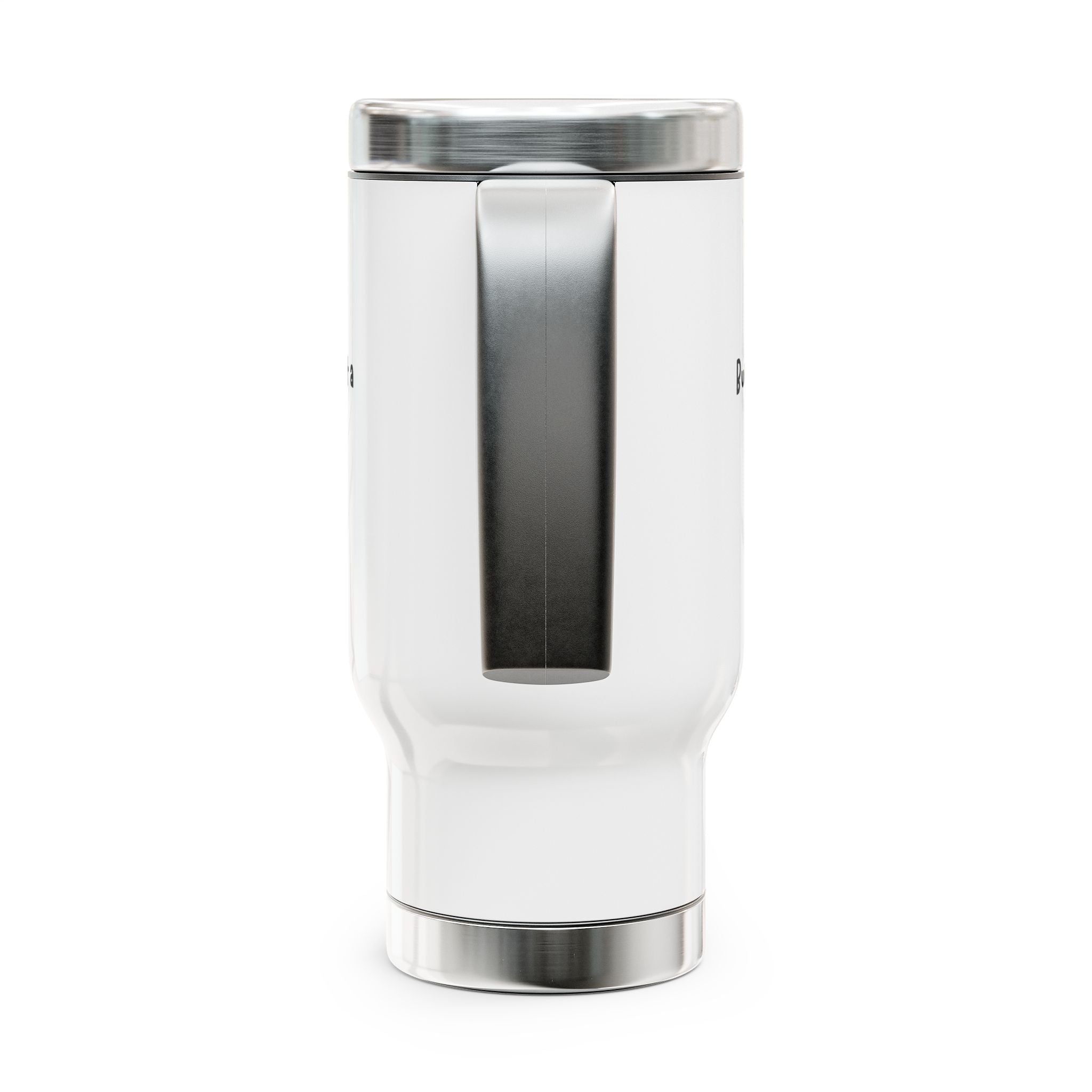 Travel Mug — "Build Your Vision" Coffee Tumbler with Inspirational Books & Lightbulb Design, 14oz Stainless Steel