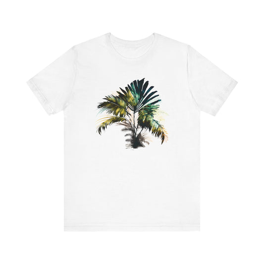 Palm Leaves T-Shirt - Artistic Tropical Graphic Tee Unisex