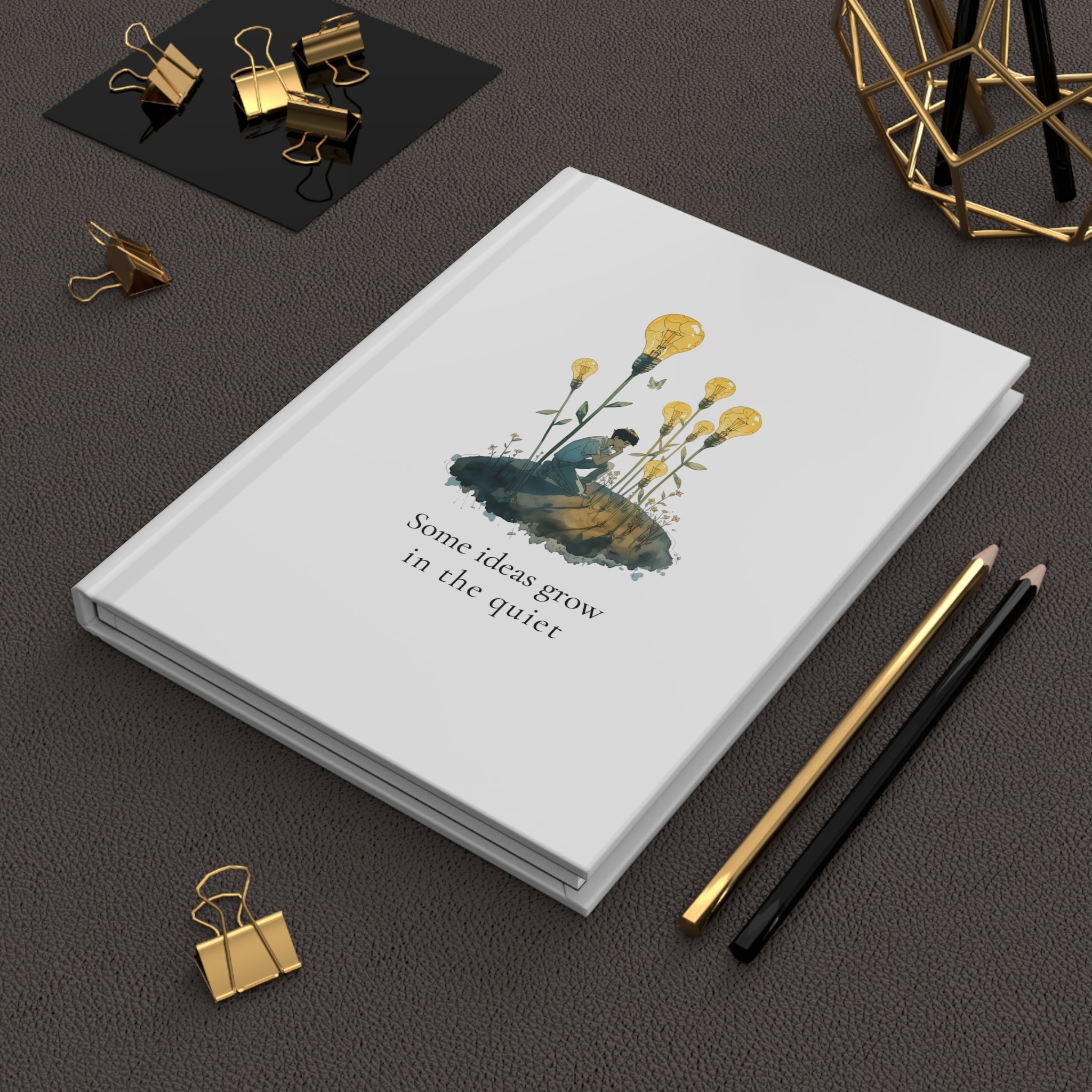 Some Ideas Grow in the Quiet – Minimalist Creative Journal | Barty Life Notebook for Ideas & Reflection