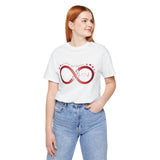 T-Shirt with Infinity Symbol and Hearts Forever and Always Design