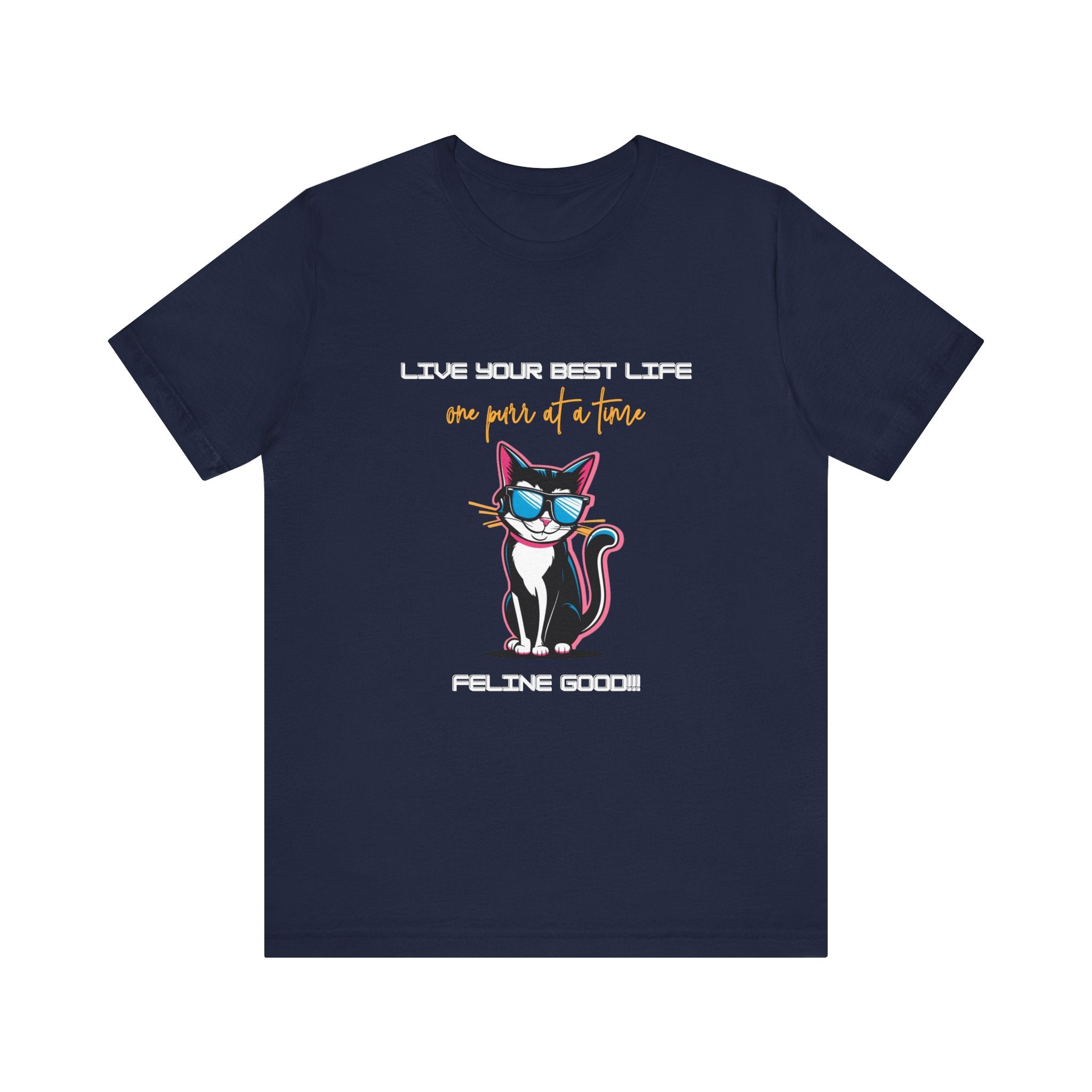 Cat Tee Live Your Best Life Graphic Shirt