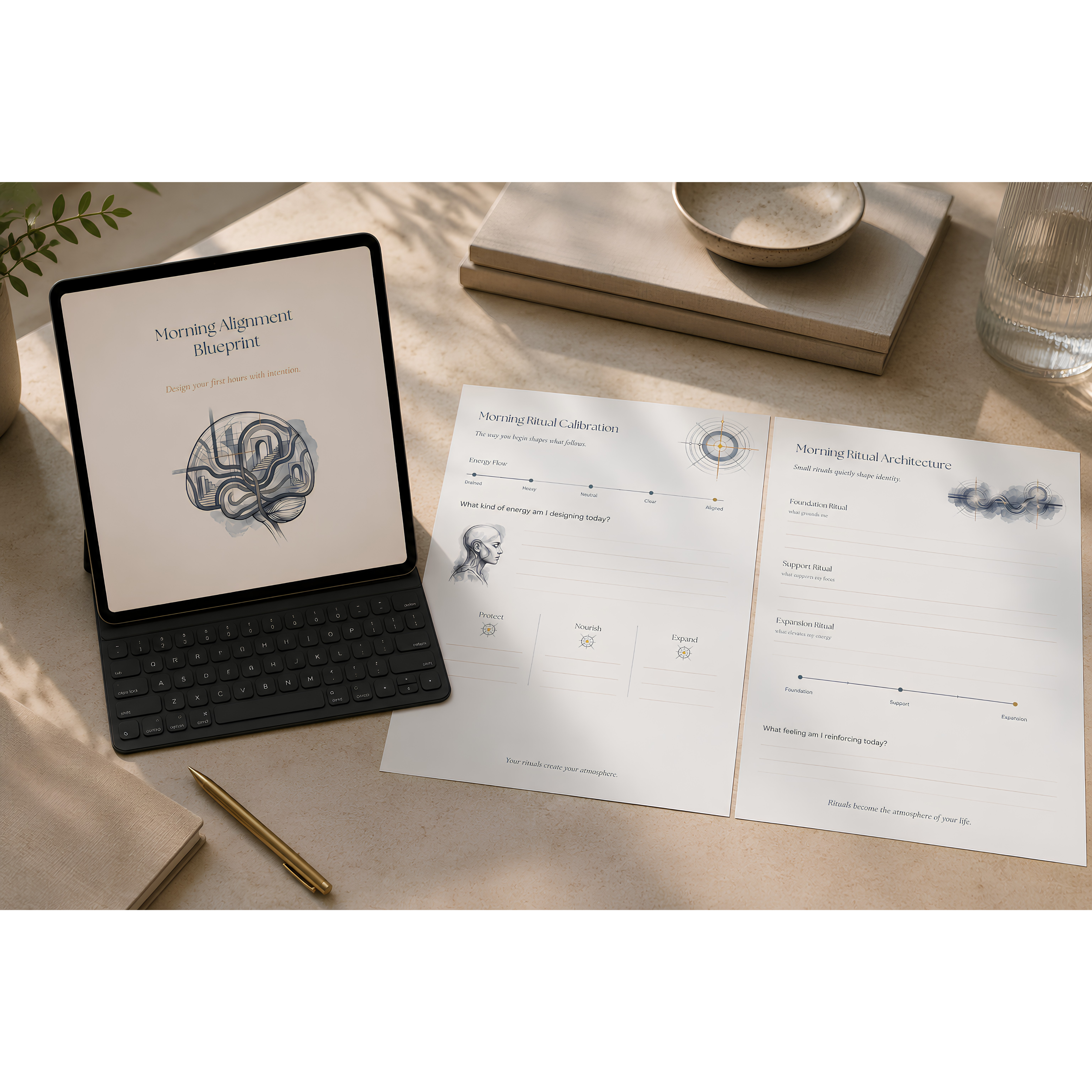 The Ritual Architect | Printable & Digital Ritual Planner for Intentional Living, Daily Alignment & Personal Growth