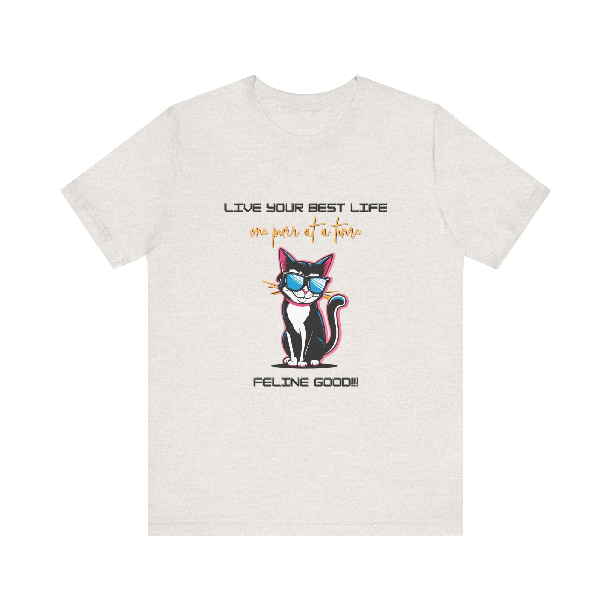 Cat Tee Live Your Best Life Graphic Shirt