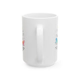 Float Through the Chaos Mug – Artistic & Relatable Coffee Cup