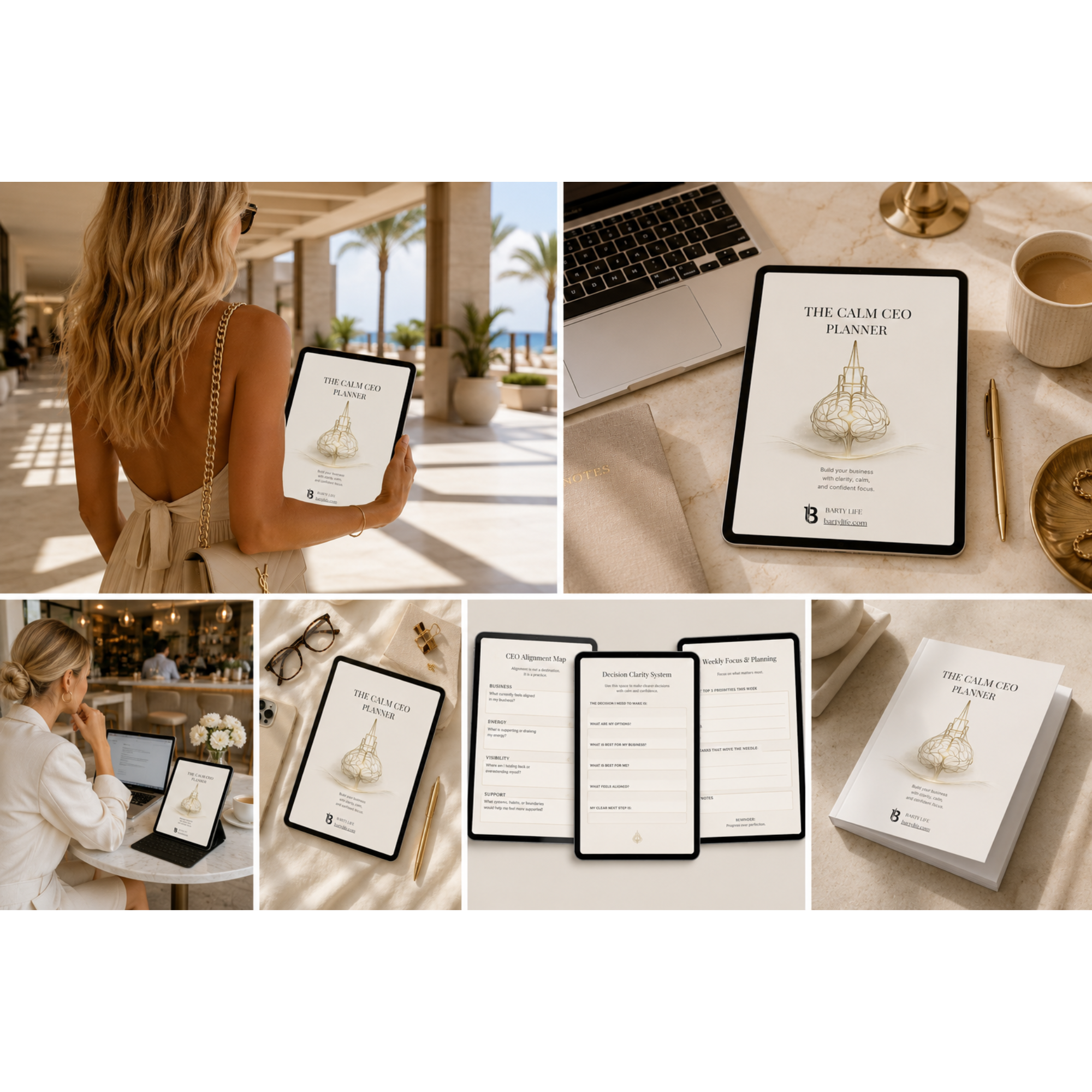 The Calm CEO Planner | Printable & Digital Business Planner for Female Entrepreneurs, Clarity & Sustainable Growth